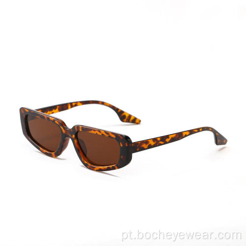 95152 Moda Moda Feminina Óculos de Sol Transparentes Pequenos Armações para Olhos de Gato
